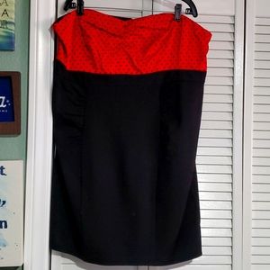 Torrid strapless mini dress